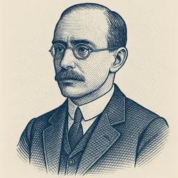 Stylized blueprint portrait of Stephen Butterworth